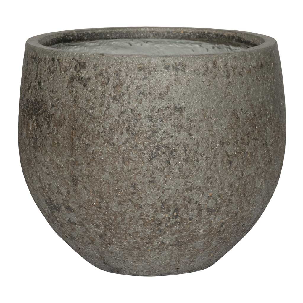 Cement &amp; Stone Mini Orb Plant Pot - Granite Grey