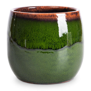 Charlotte Plant Pot - Green - 15 x 13cm
