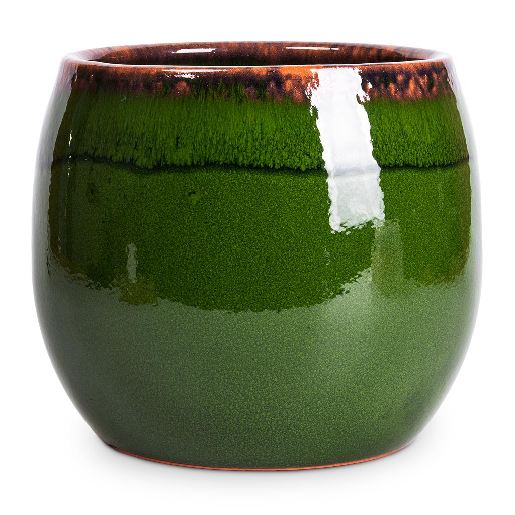 Charlotte Plant Pot - Green - 19 x 16cm
