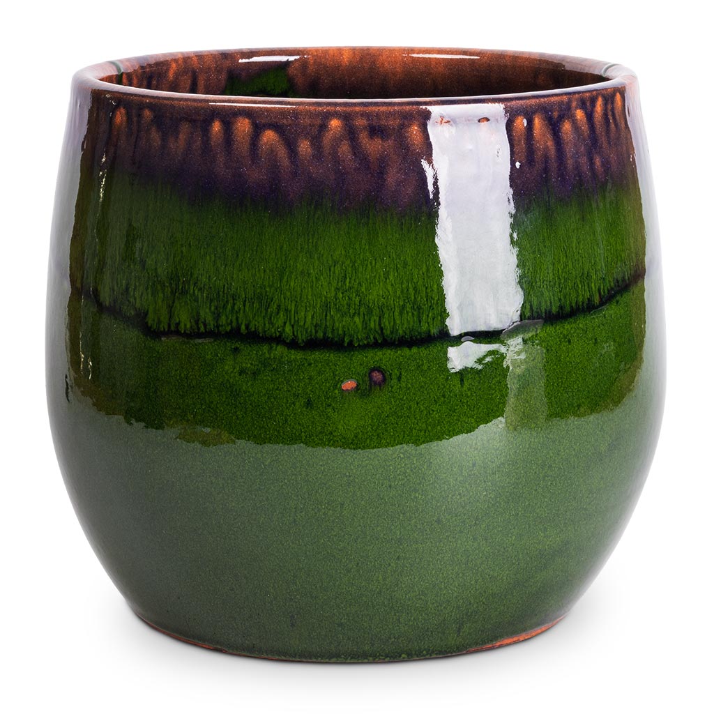 Charlotte Plant Pot - Green - 23 x 20cm