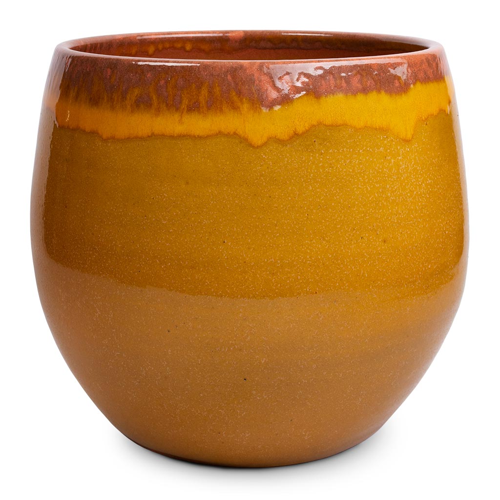 large ochre plant pot Charlotte Plant Pot - Spiced Ochre - Quality Plant Pots | Hortology