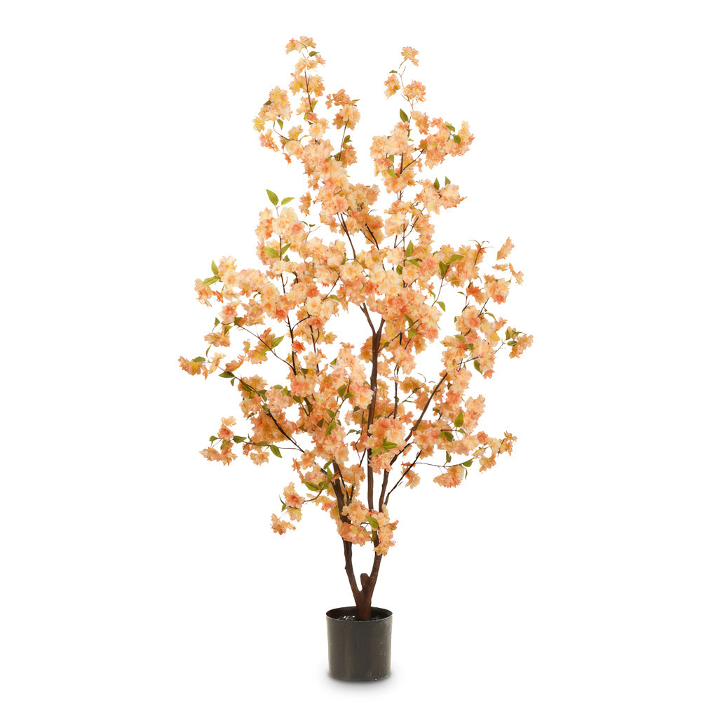 Cherry Blossom Tree Peach Potted Artificial 135cm