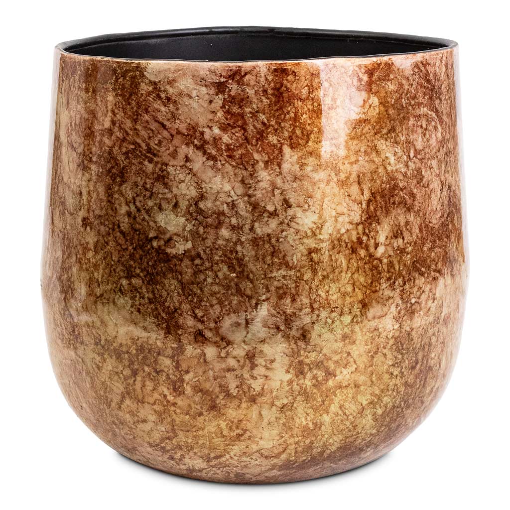 Cilia Metal Pot Latte Copper - 29x27cm