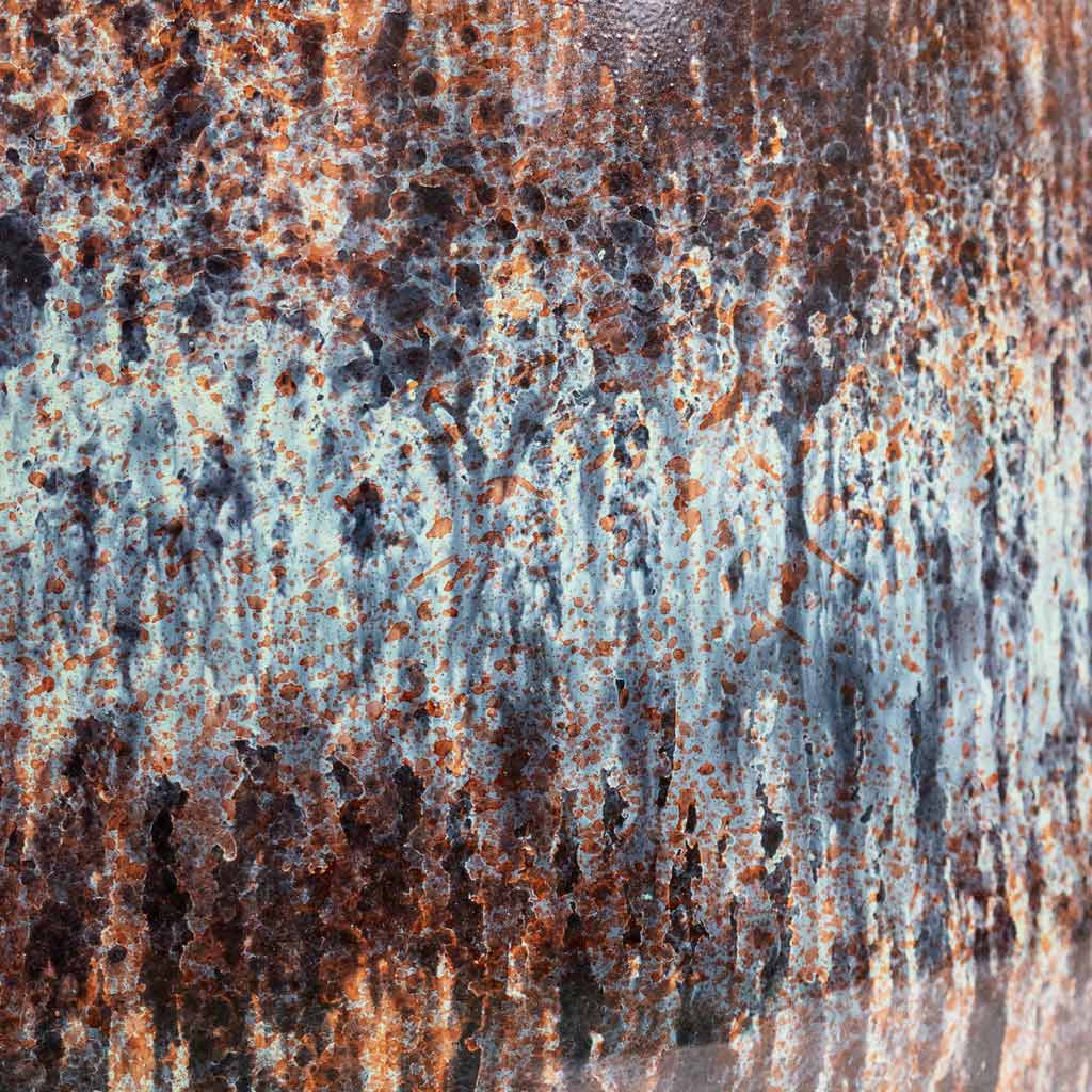 Cilia Metal Pot Mystic Sepia Close up