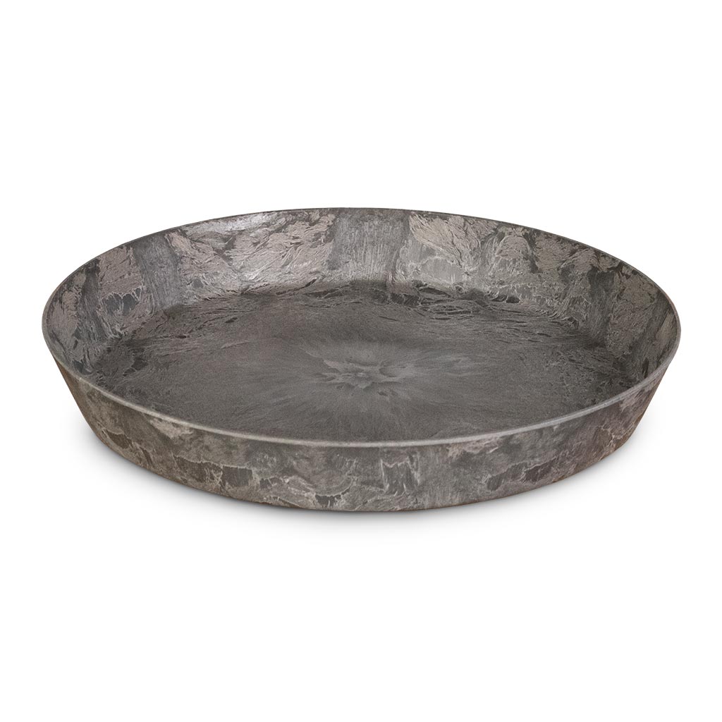 Claire Artstone Plant Pot Saucer - Grey Medium