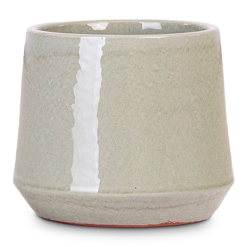 Common Pot Shiny Olive 15x13cm