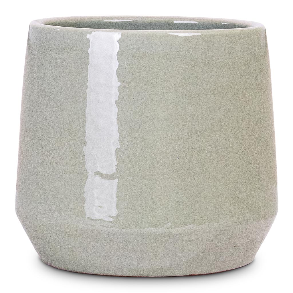 Common Pot Shiny Olive 19x17cm