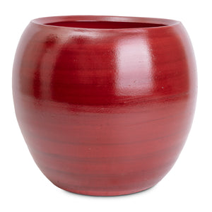 Cresta Plant Pot - Deep Red - Large