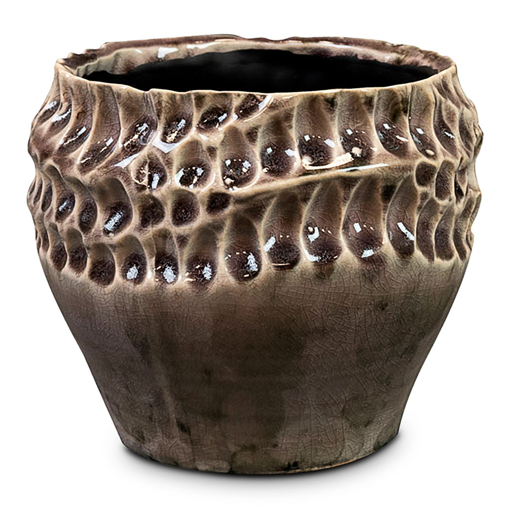 Deb Plant Pot - Aubergine 15x13cm