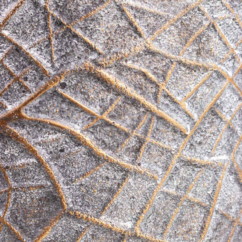 Denzel Pot Shiny Concrete Textures