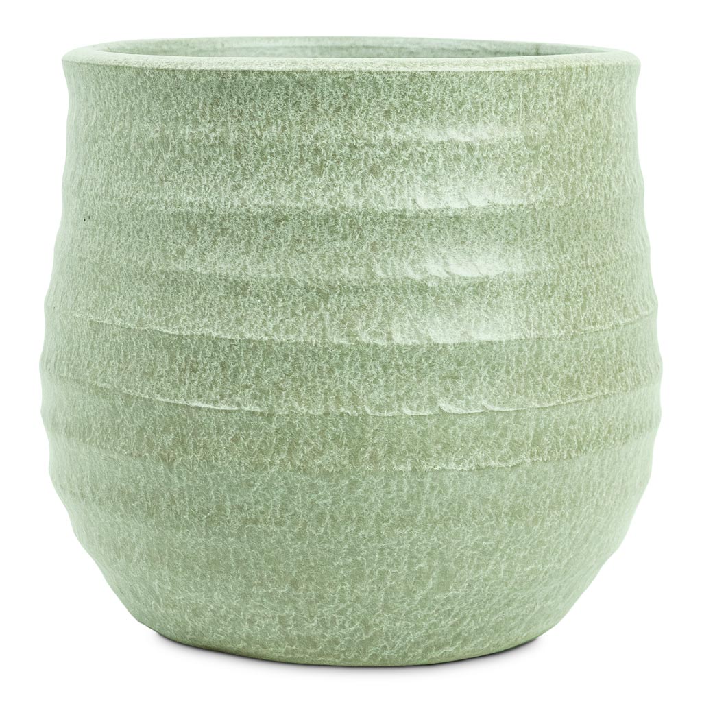 Devon Pot Olive Honeycomb 25x23cm