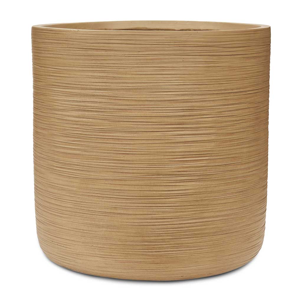 Dune Cylinder Planter - Almond - 53 x 52cm