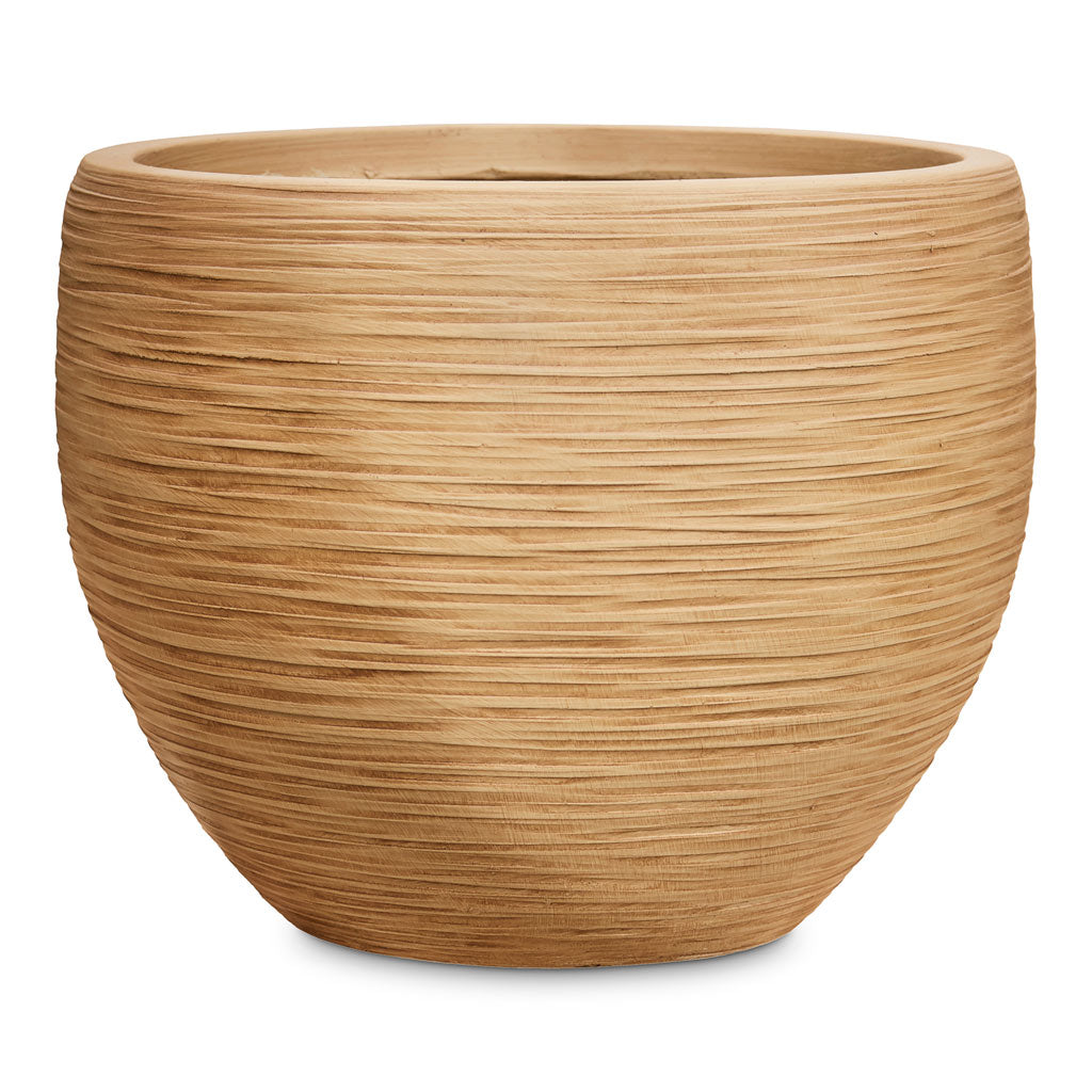 Dune Globe Planter Almond - 37x29cm