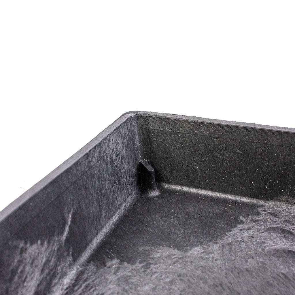 Ella Artstone Plant Pot Saucer - Black- Rim