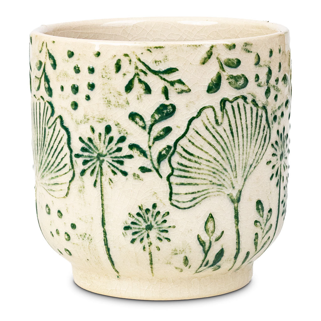 Emilia Pot Green 11x11cm