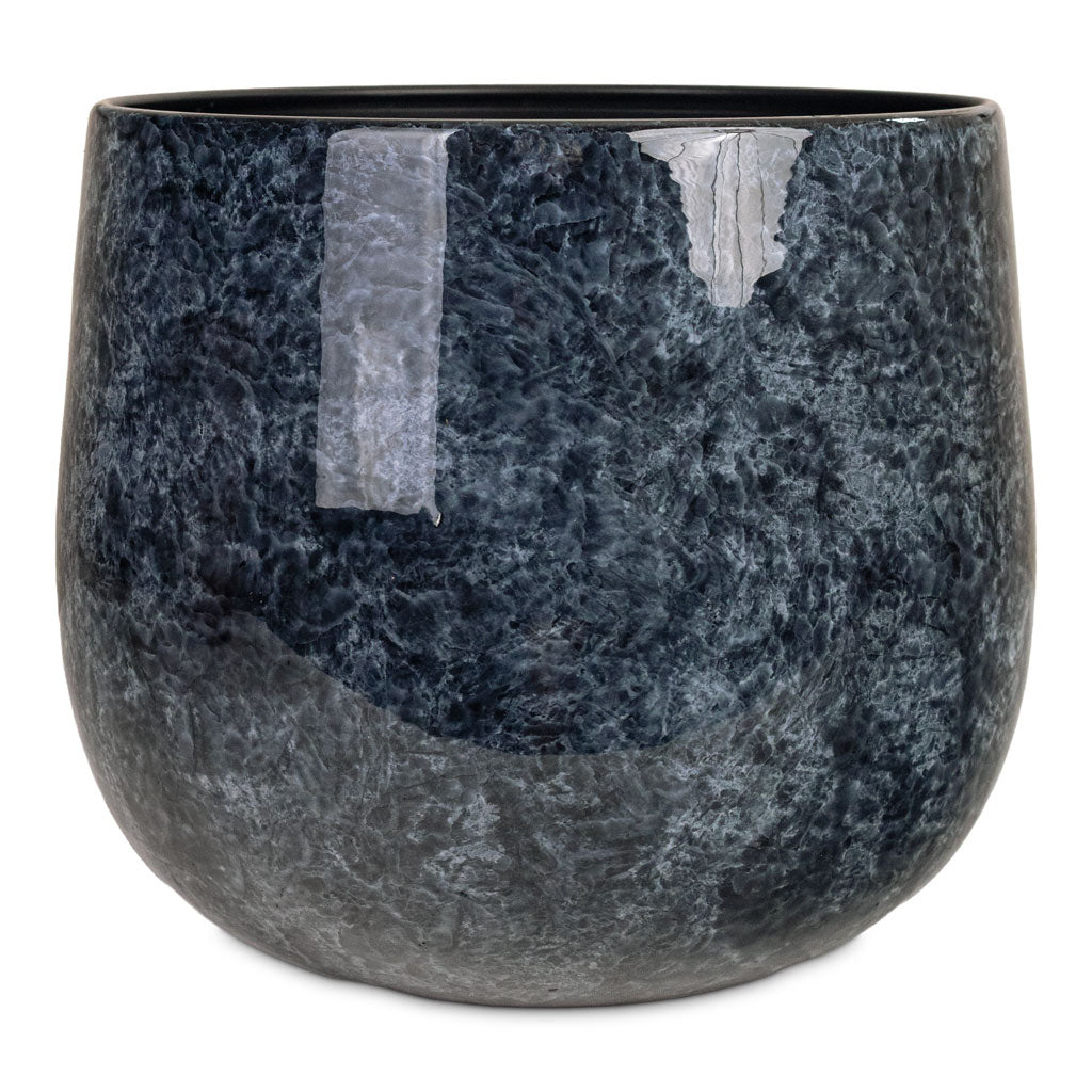 Emmie Metal Pot Mystic Blue 27x23cm
