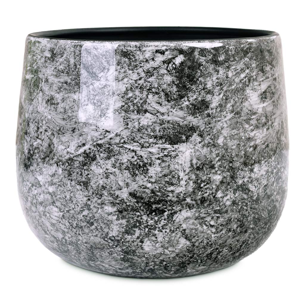 Emmie Metal Pot Mystic Grey 19x17cm