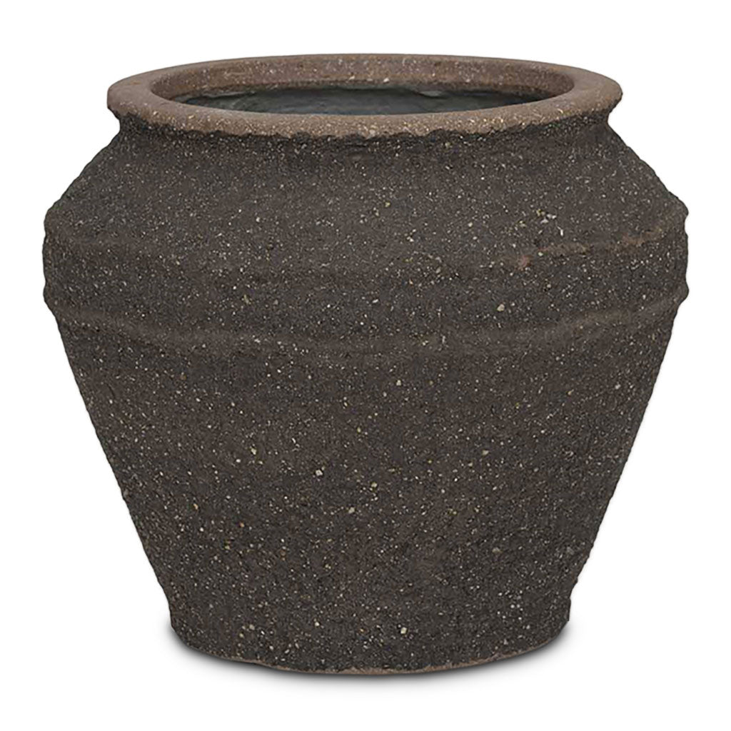Eros Mediterranean Planter Umber Brown 33x28cm