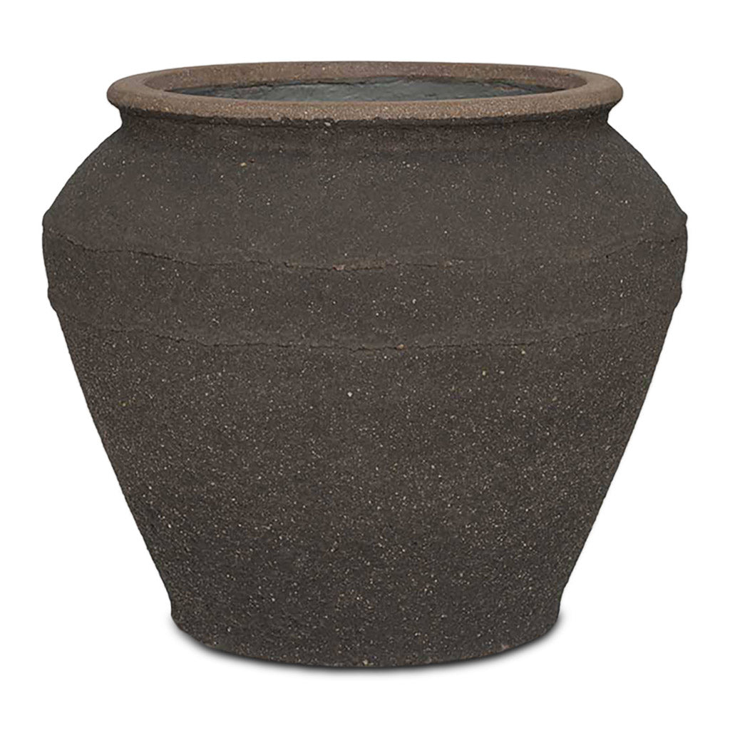 Eros Mediterranean Planter Umber Brown 33x28cm