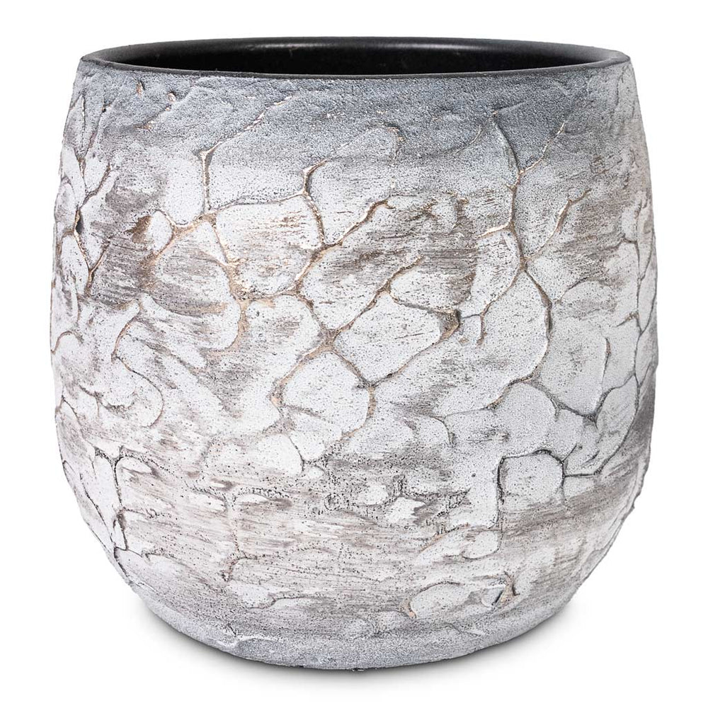 Evi Plant Pot - Antique Silver - Quality Plant Pots | Hortology - HORTOLOGY