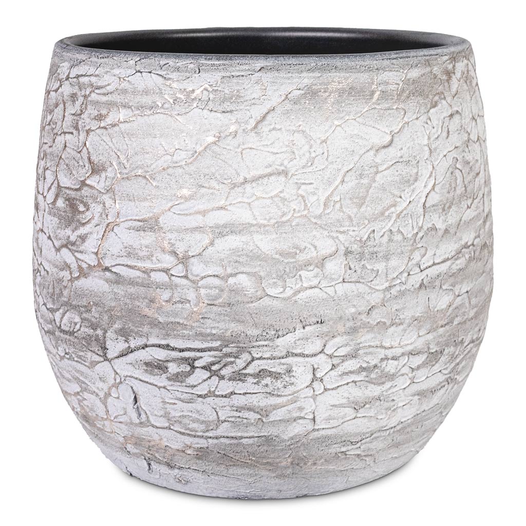 Evi Plant Pot Antique Silver - 23x20cm