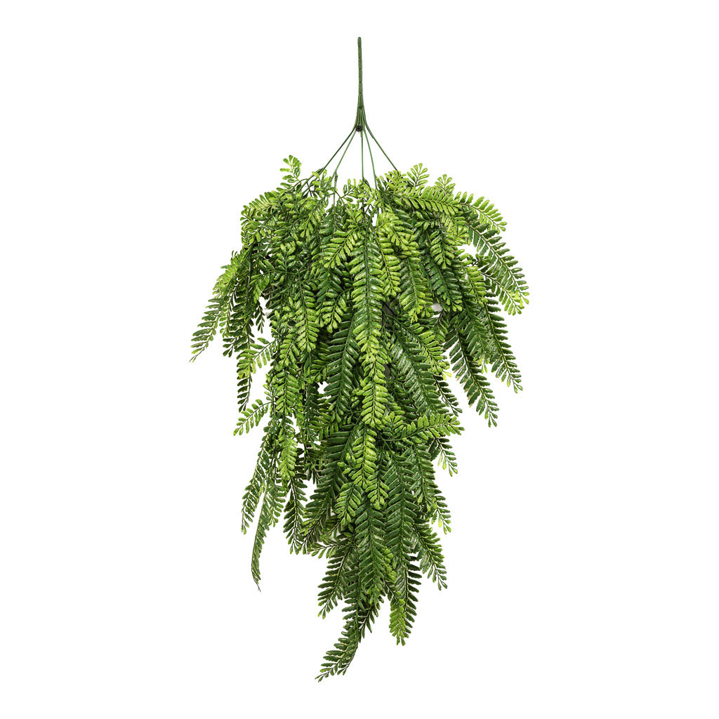 Fern Hanging Bush FR UV Artificial 80cm