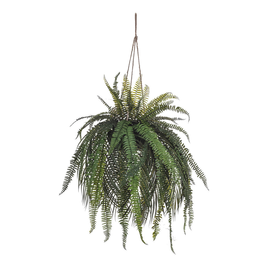 Fern Palm Hanging Bush Artificial 90cm