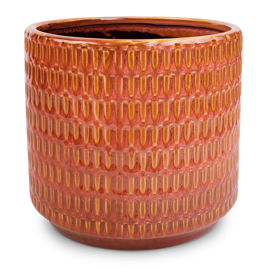 orange ceramic flower pots Flor Plant Pot - Orange - Quality Indoor Plant Pots | Hortology