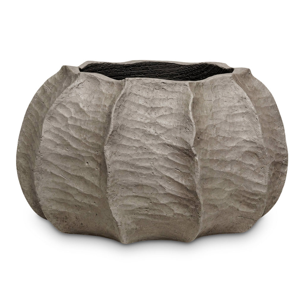 Gobi Low Calima Planter Burnt Umber 43x25cm