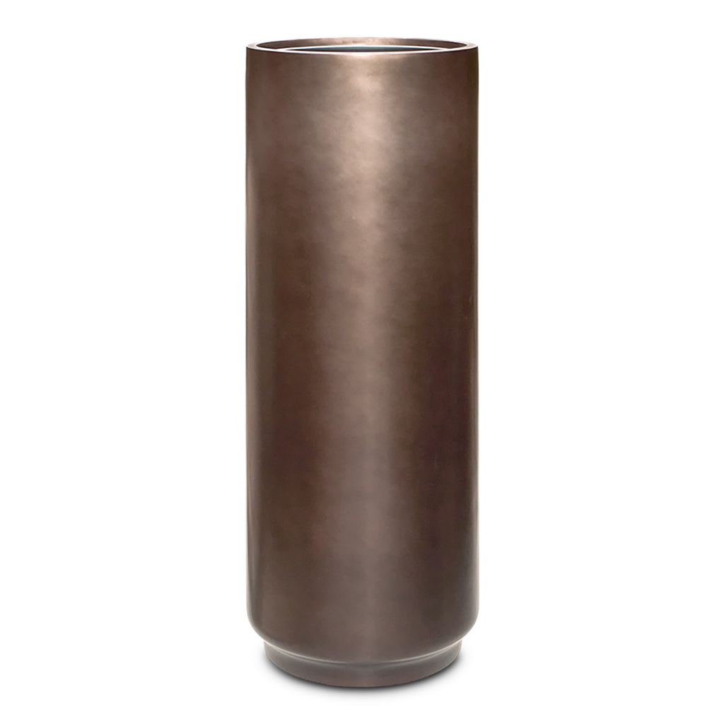 Gradient Cylinder Planter Matt Coffee 40x40cm