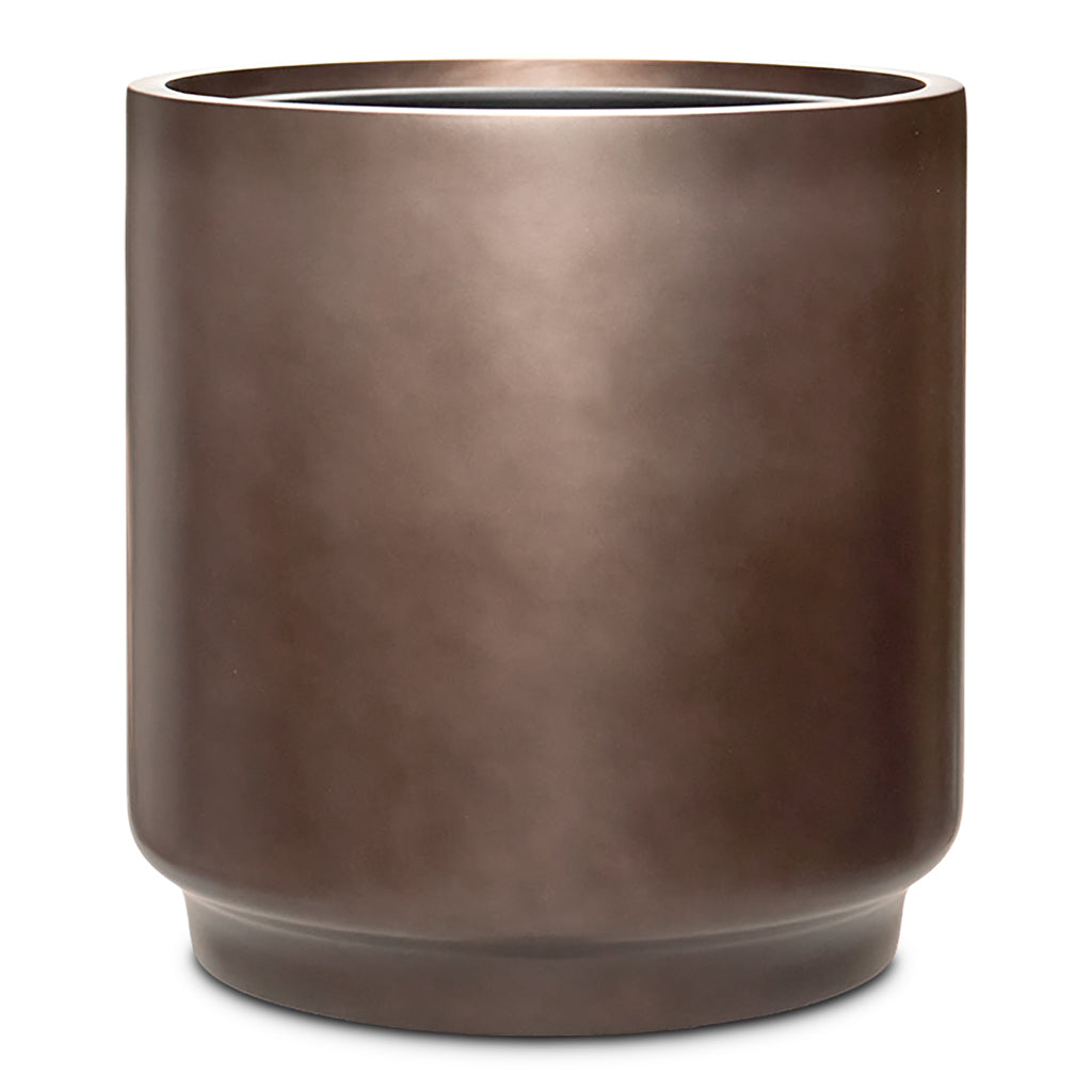 Gradient Cylinder Planter Matt Coffee 40x40cm
