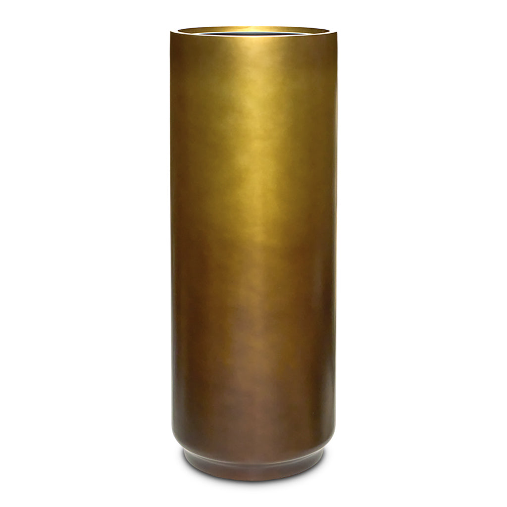 Gradient Cylinder Planter Matt Honey 40x100cm