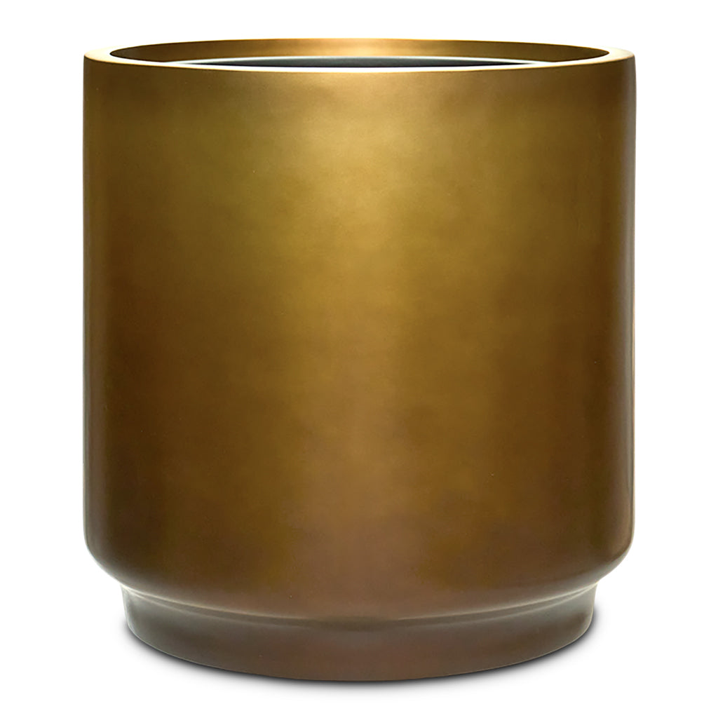 Gradient Cylinder Planter Matt Honey 40x40cm