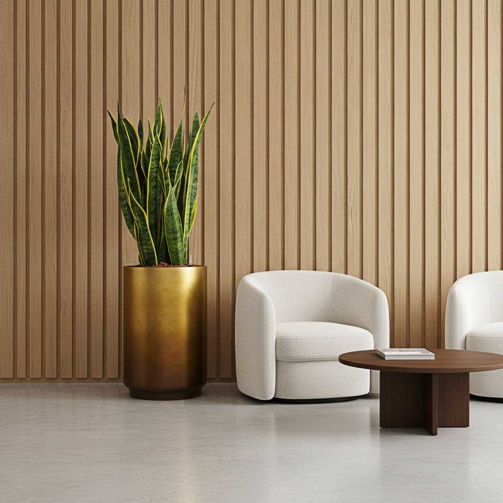 Sansevieria Laurentii - HydroCare in Gradient Cylinder Planter - Matt Honey