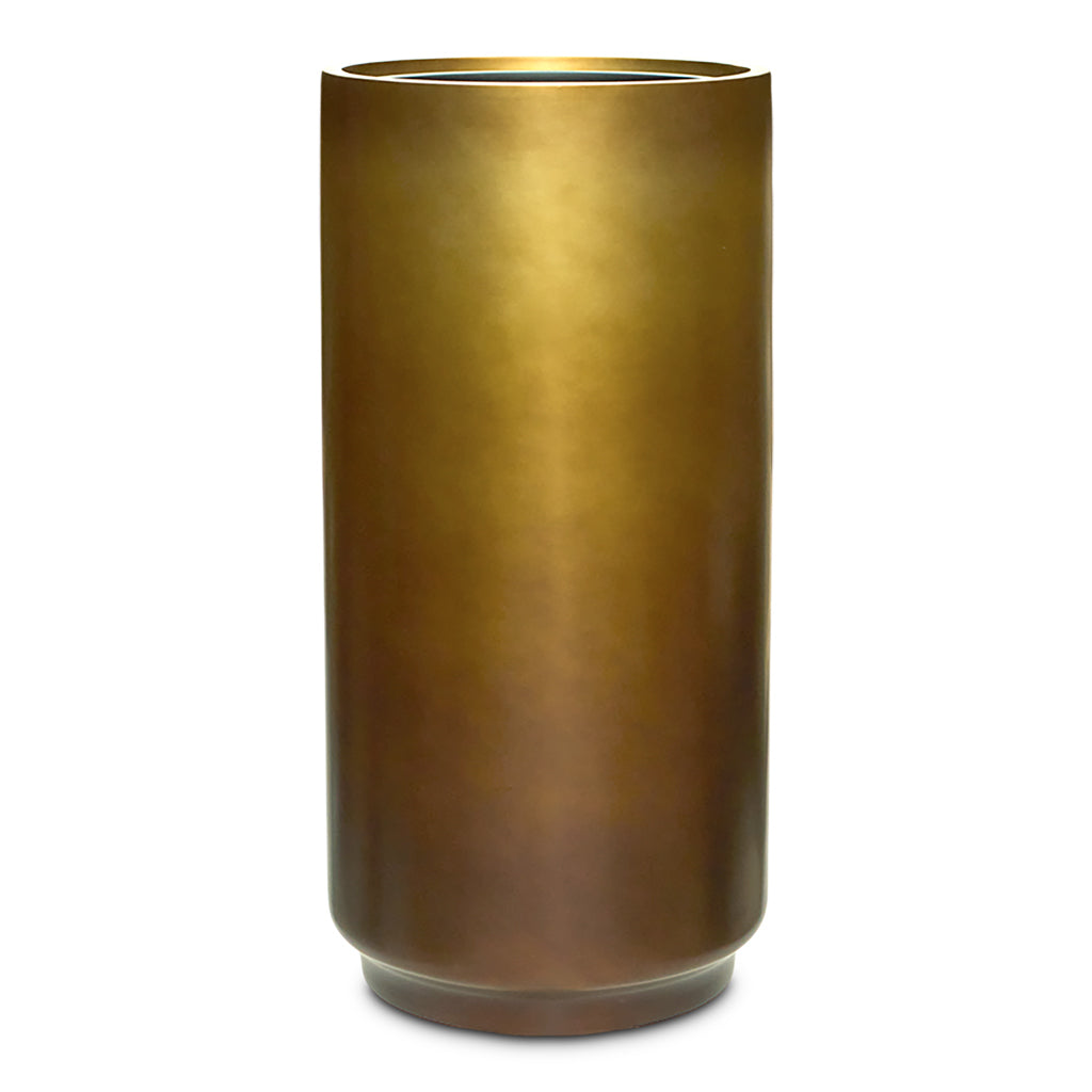 Gradient Cylinder Planter Matt Honey 40x80cm