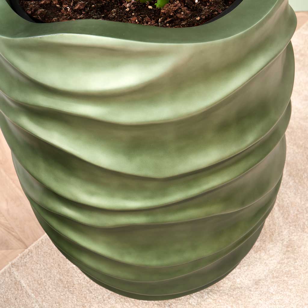 Gradient Lee Partner Planter - Matt Forest Top Down Surface