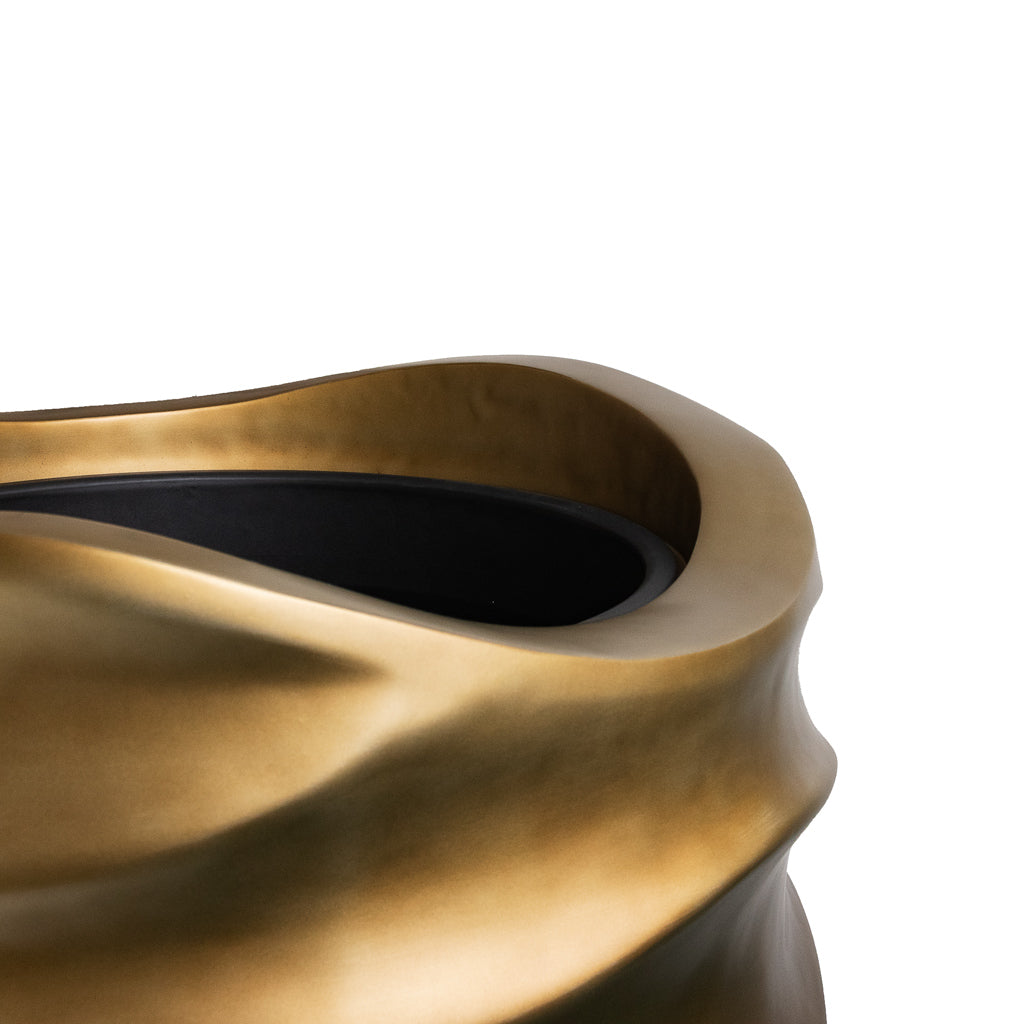 Gradient Lee Partner Planter - Matt Honey Rim