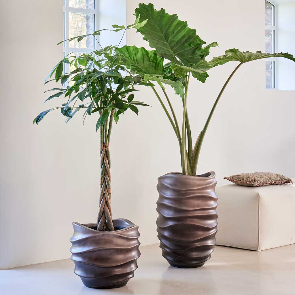 Gradient Lee Partner Planter - Matt Coffee & Neutral Seating