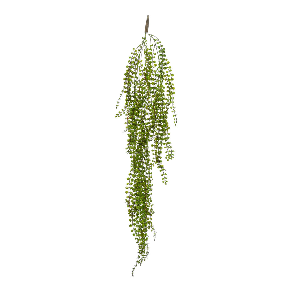 Grape Leaf Hanging Bush Green White  Artificial 100cm