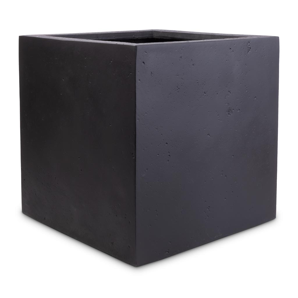 Grigio Cube Planter - Anthracite Concrete - 30 x 30 x 30cm