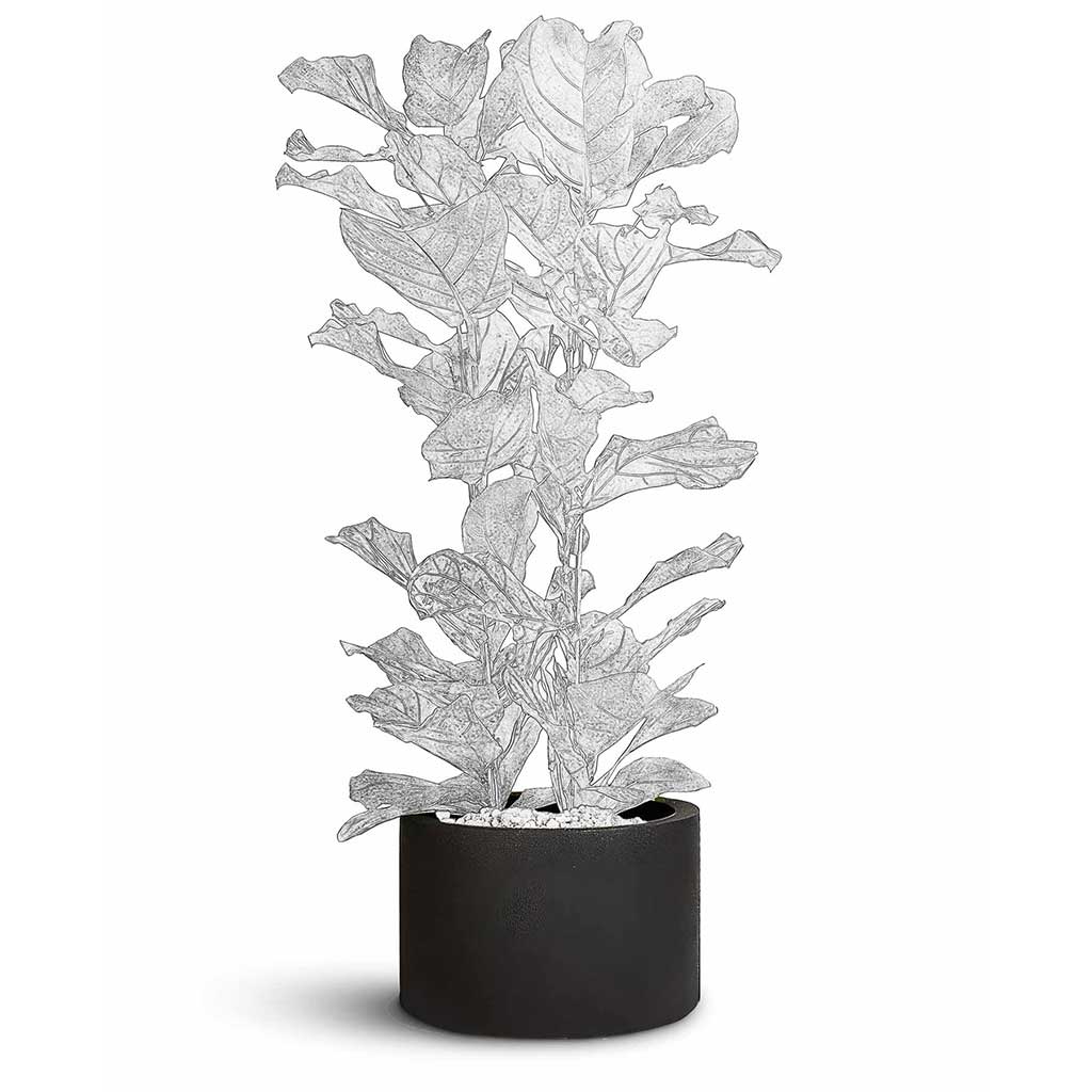 Grigio Cylinder Planter - Large Plant Display
