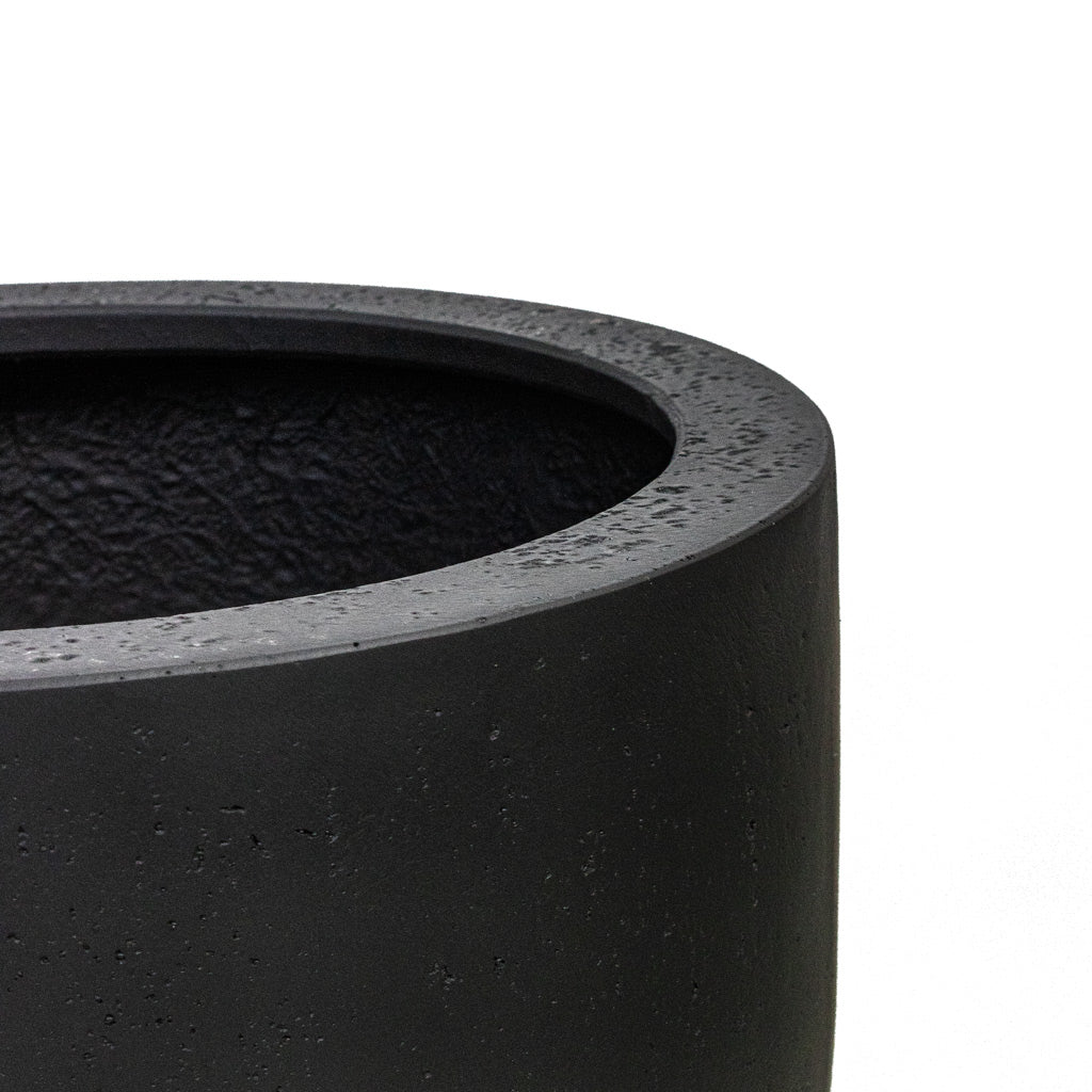 Grigio New Egg Pot Planter - Anthracite Concrete Rim