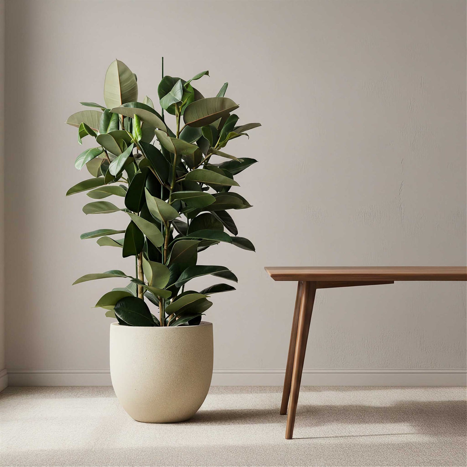 Grigio New Egg Pot Planter - Antique White Concrete