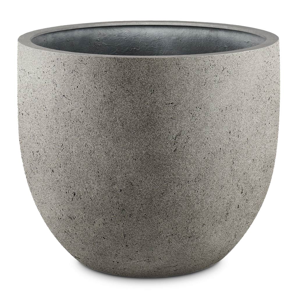 Grigio New Egg Pot Planter - Natural Concrete Small