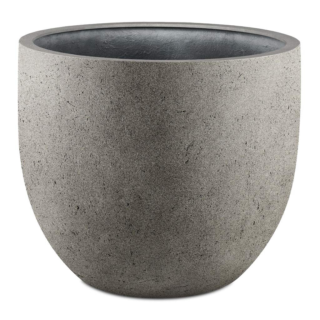 Grigio New Egg Pot Planter - Natural Concrete