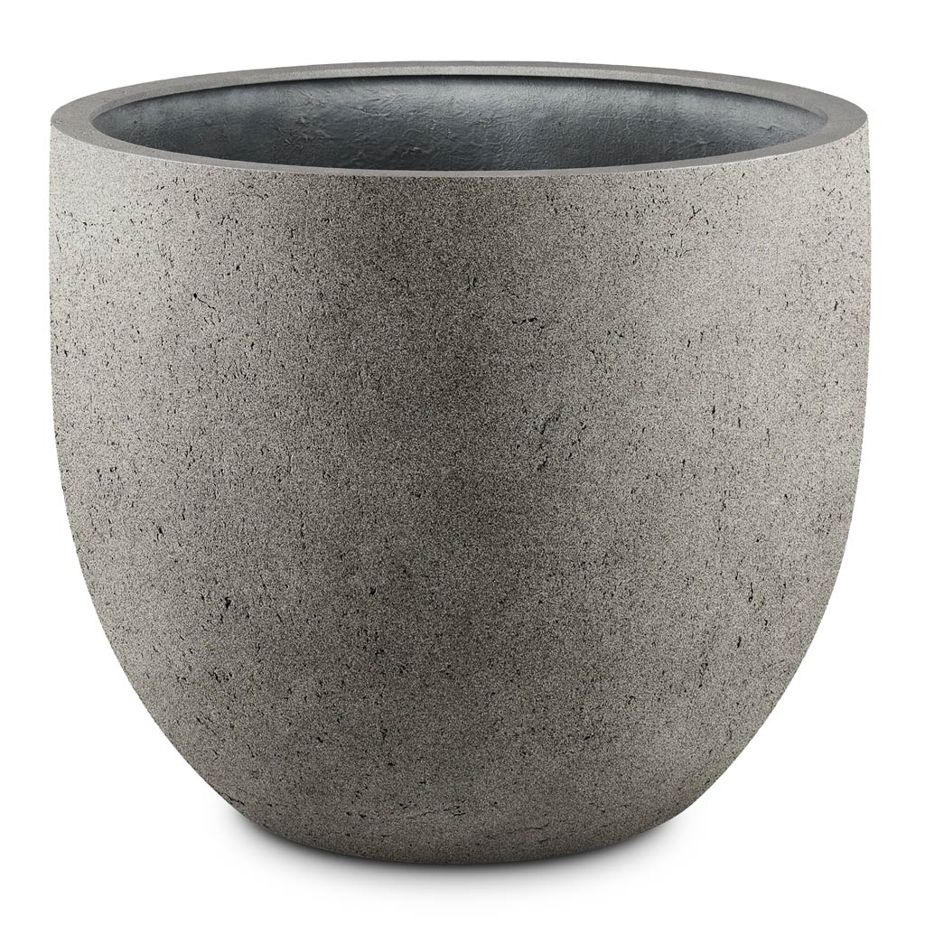 Grigio New Egg Pot Planter - Natural Concrete XL