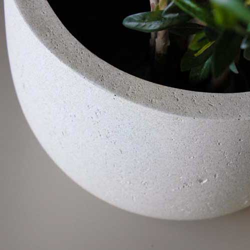 Grigio Planter Antique White Concrete Textures