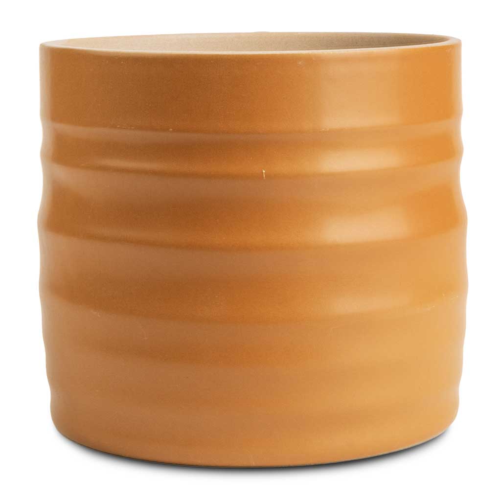 Hadleigh Plant Pot - Amber - 14 x 13cm