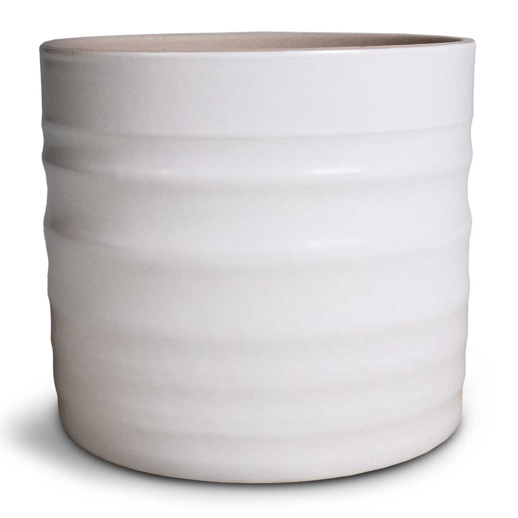 Hadleigh Plant Pot - White Small