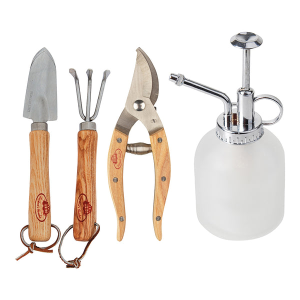 plant tools indoor Indoor Gardening Tool Set - Stainless Steel | Hortology